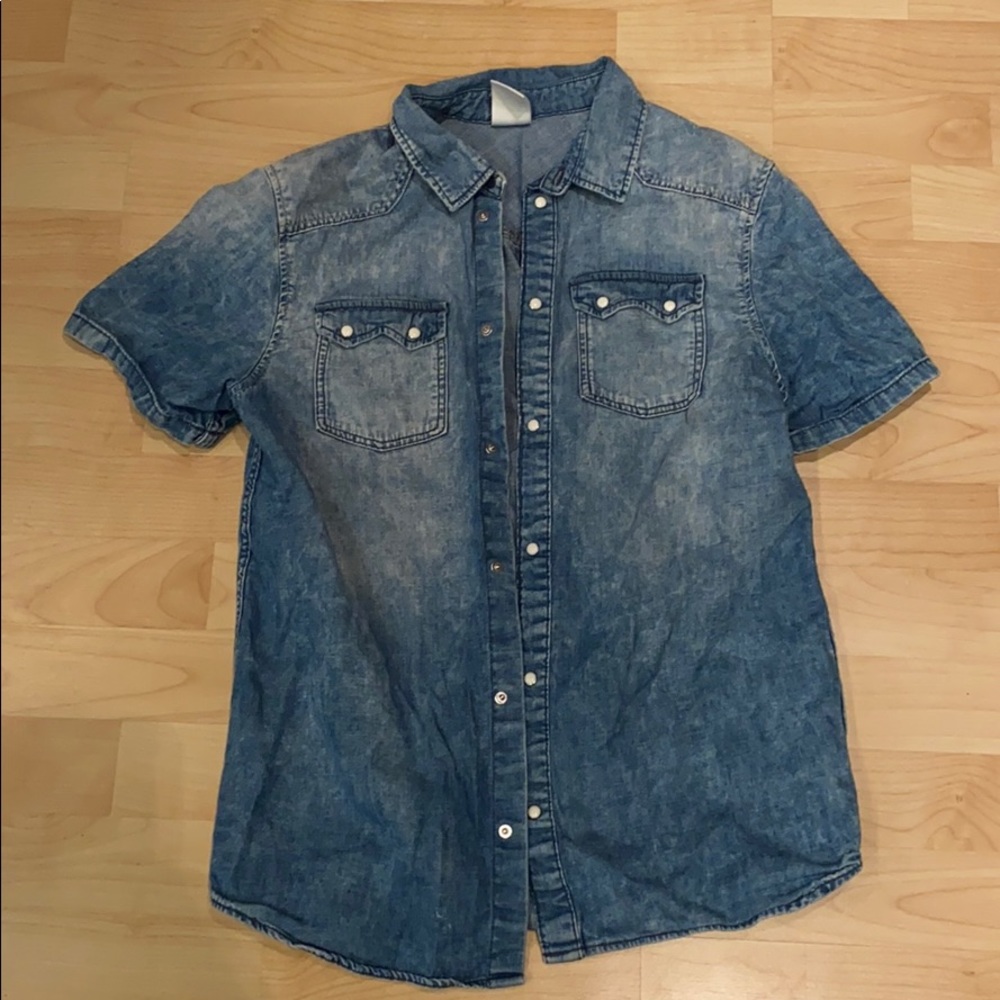 Men’s Jean Shirt Short sleeve